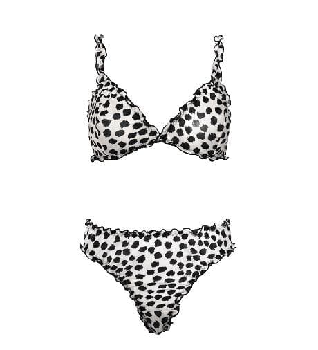 White Leo Frilly Set