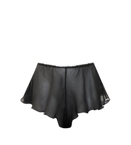 Daze Black Silk Flutter Knickers