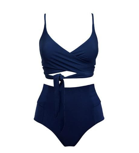 Navy / Lin + Bow-back