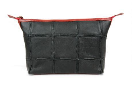 Cosmetics Case / Toiletry Bag | Leather & Fire-hose