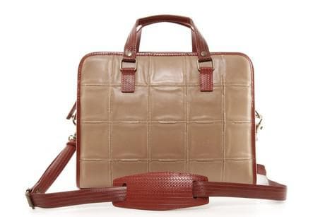 Compact Briefcase | Leather & Fire-hose